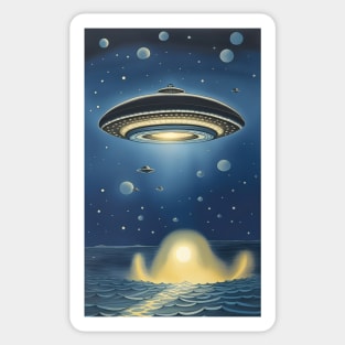 UFO keep Water Sticker